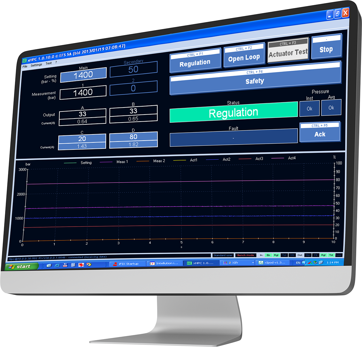 Logiciel de gestion de la haute pression