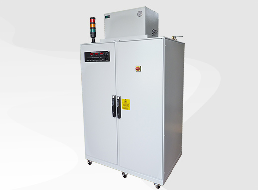 Control cabinet for thermal and thermal-magnetic circuit breakers.