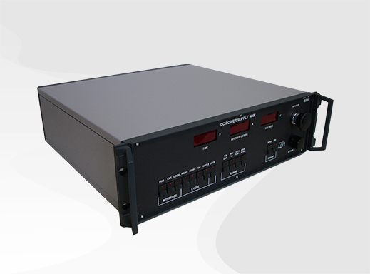 3U power electronics rack to create a DC voltage in 4 ranges from 0 to 600 Vdc at a power of 90 W.